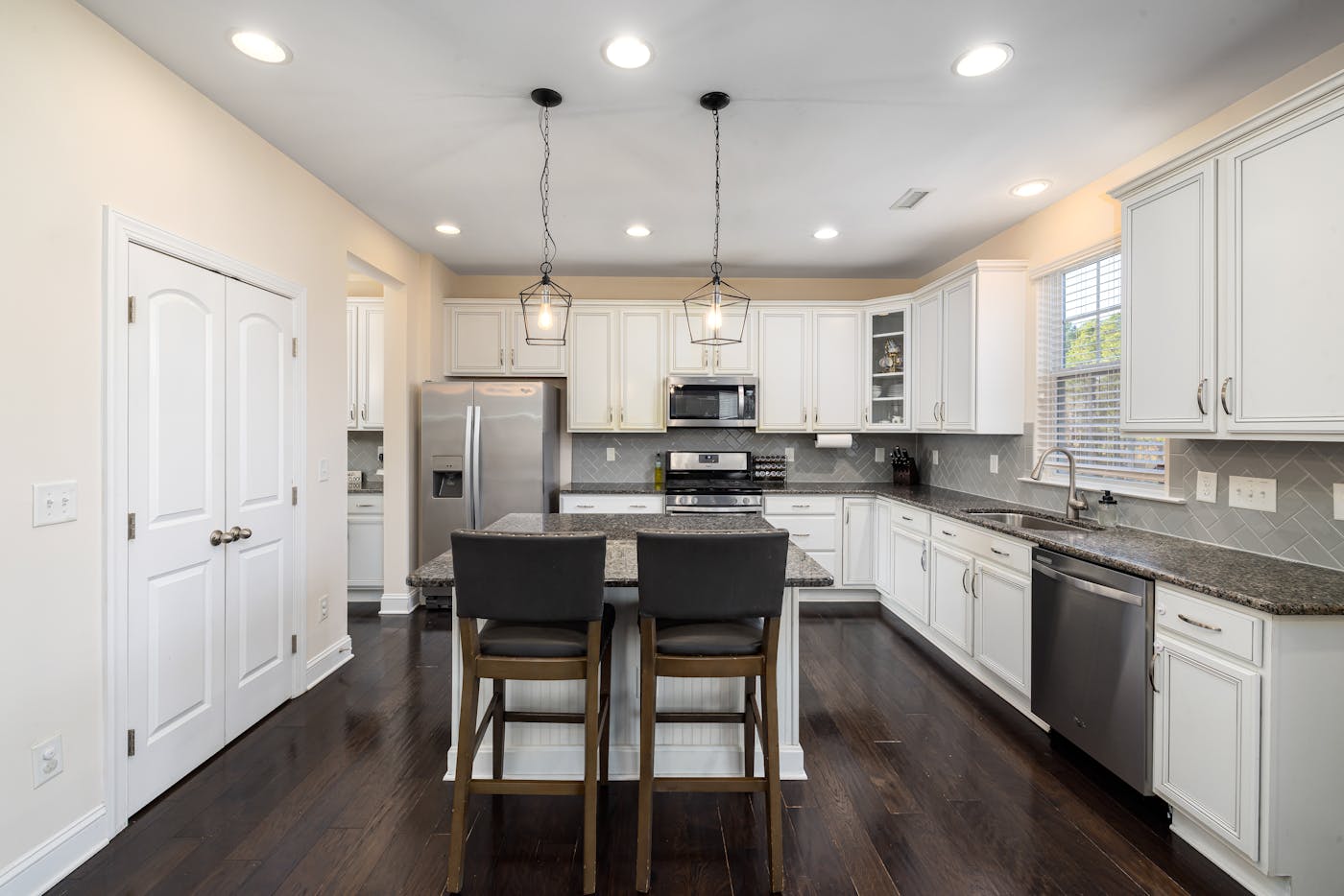 Luxury fitted kitchen interior